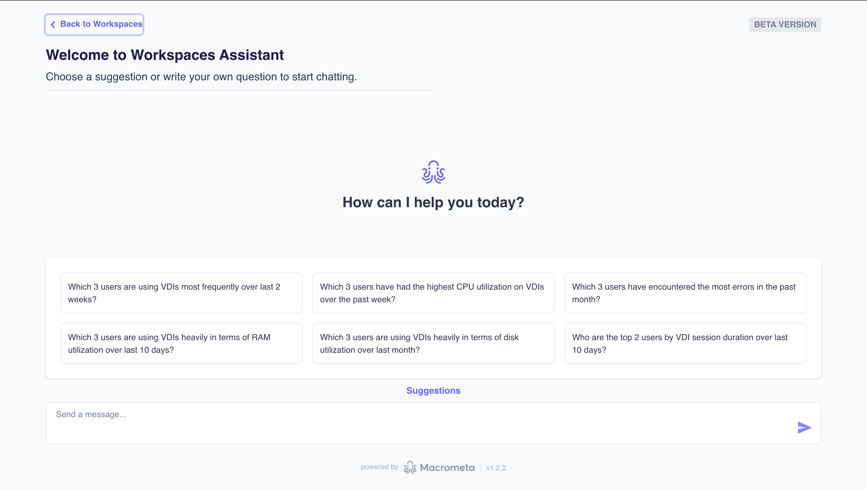 workspaces assistant